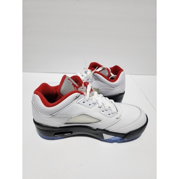 Nike Air Jordan V Golf Shoes White Fire Red Black Size Men\'s 5.5 W 7  CU4523-100 main image 7